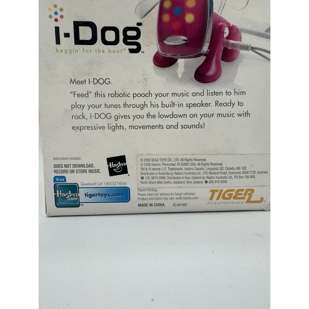 Hasbro i-Dog Pink Robotic Music Companion 2005 New In Box Sealed Vintage Toy